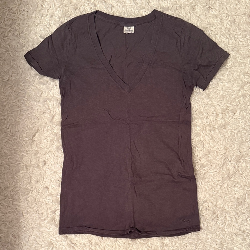 Women's V-Neck T-Shirt - Dark Gray